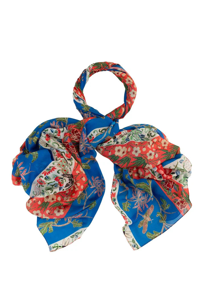 Ribbons Cobalt Scarf