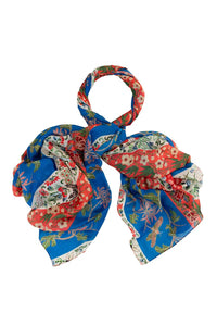 Ribbons Cobalt Scarf