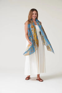 Ribbons Gold Scarf