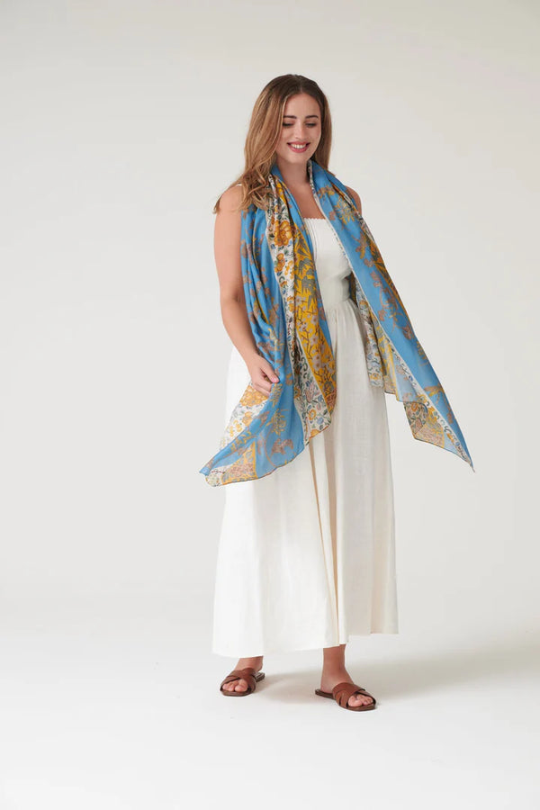 Ribbons Gold Scarf
