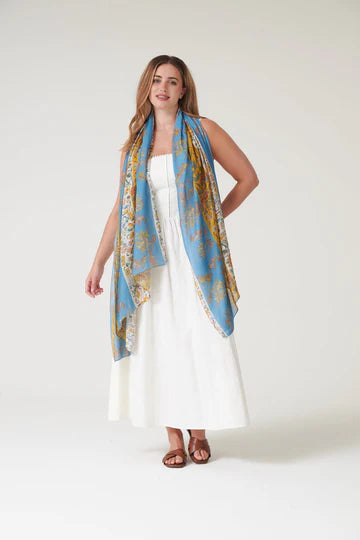 Ribbons Gold Scarf