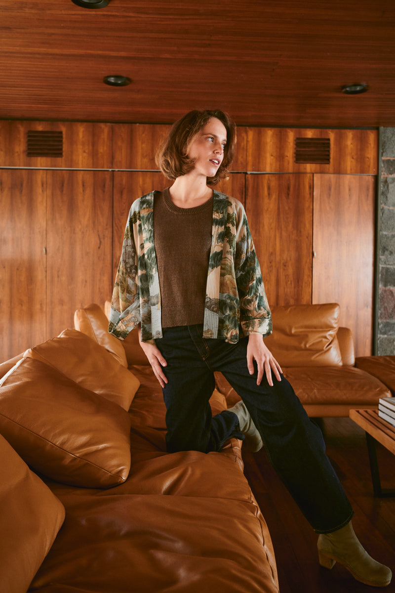 Rivers & Trees Natural Kimono
