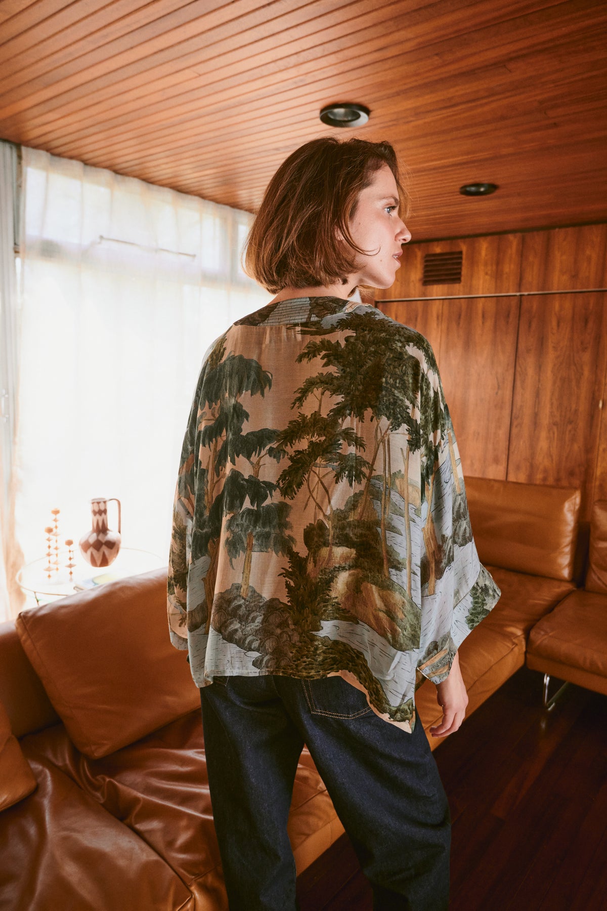 Rivers & Trees Natural Kimono