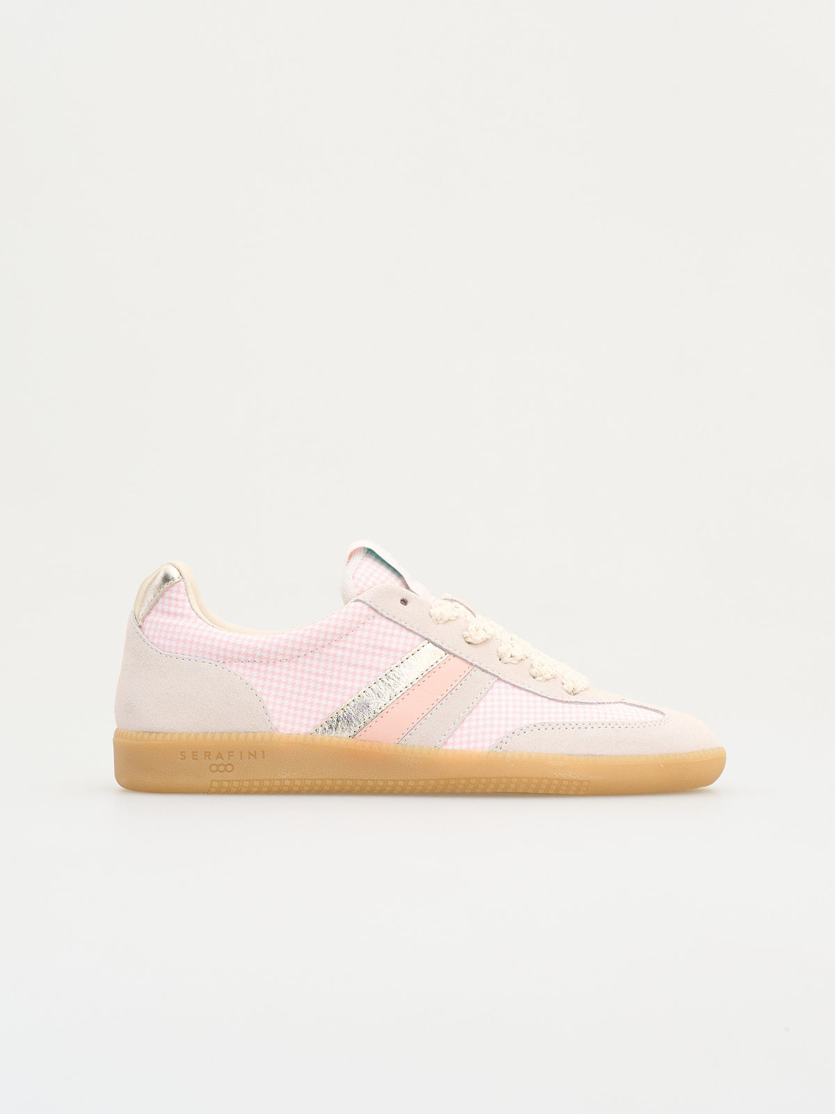 Copenhagen Vintage Capri Gingham Blush Trainers