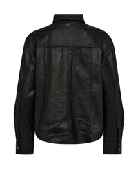 Sigga Leather Shirt Black
