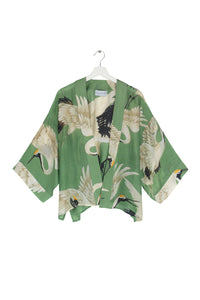 Stork Pea Green Kimono