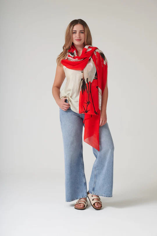 Stork Scarlet Scarf