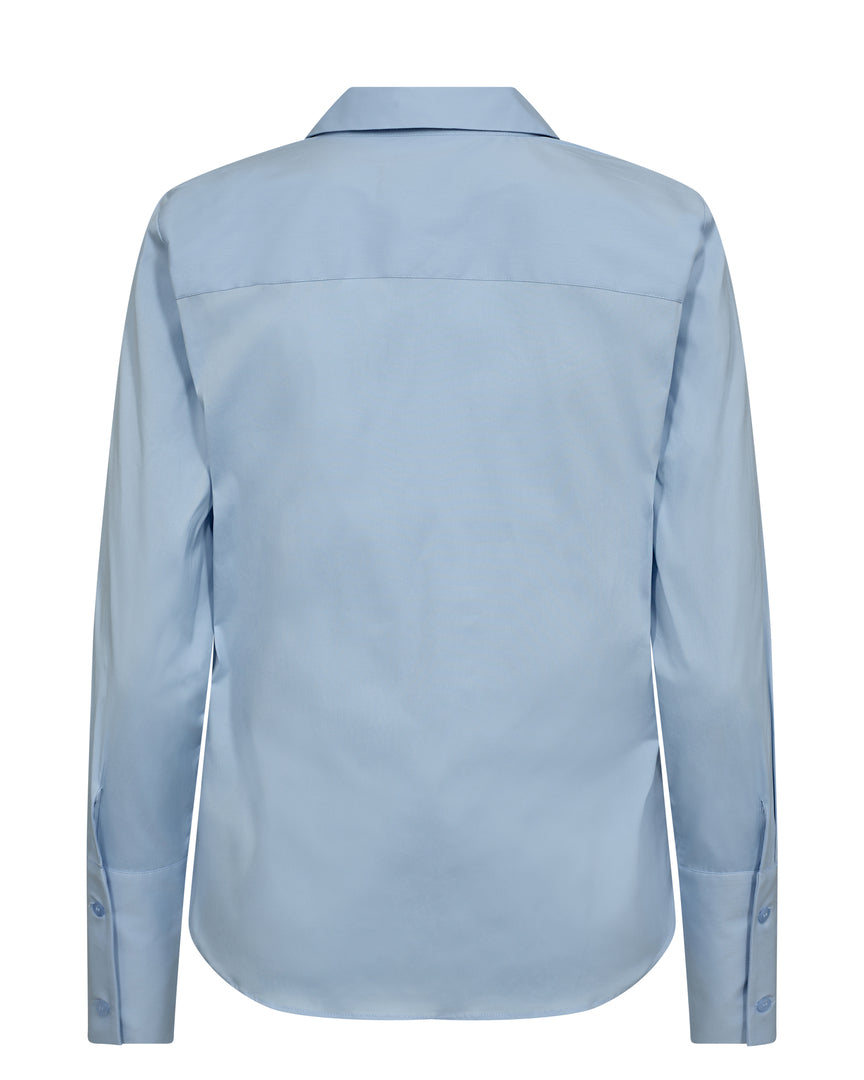 Sybel Satin Shirt Cashmere Blue