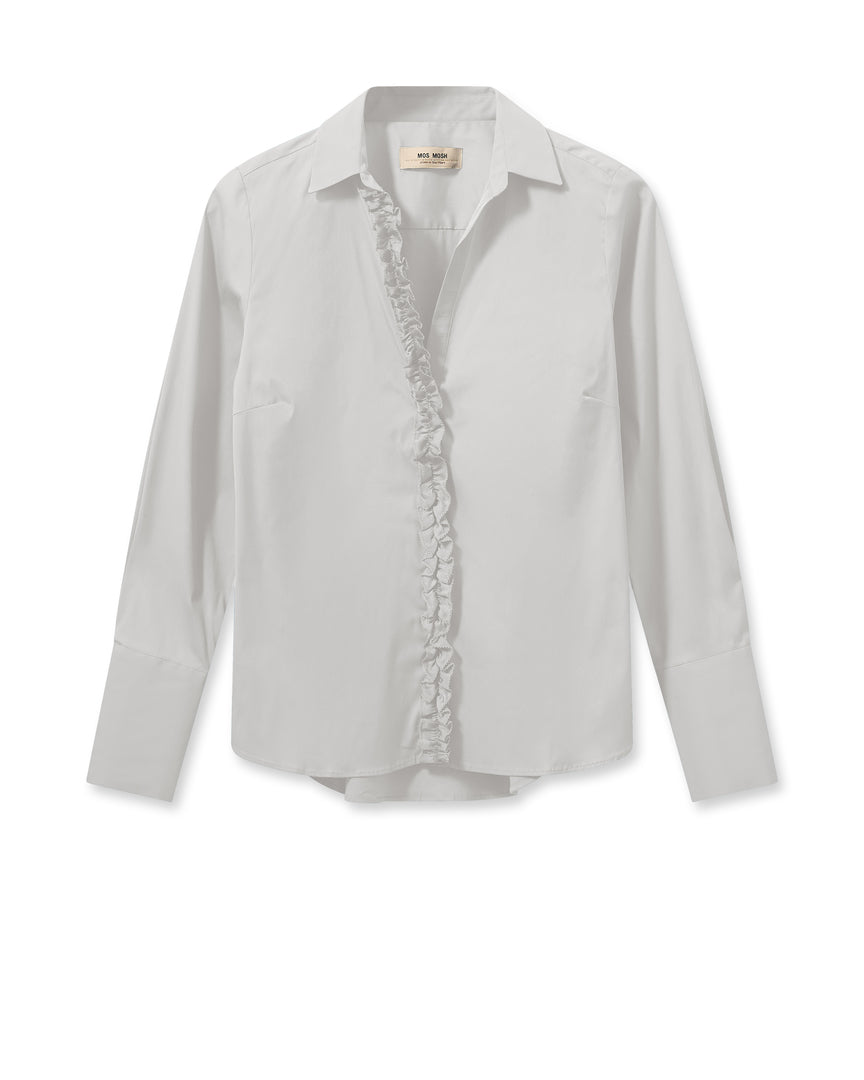 Sybel Satin Shirt White