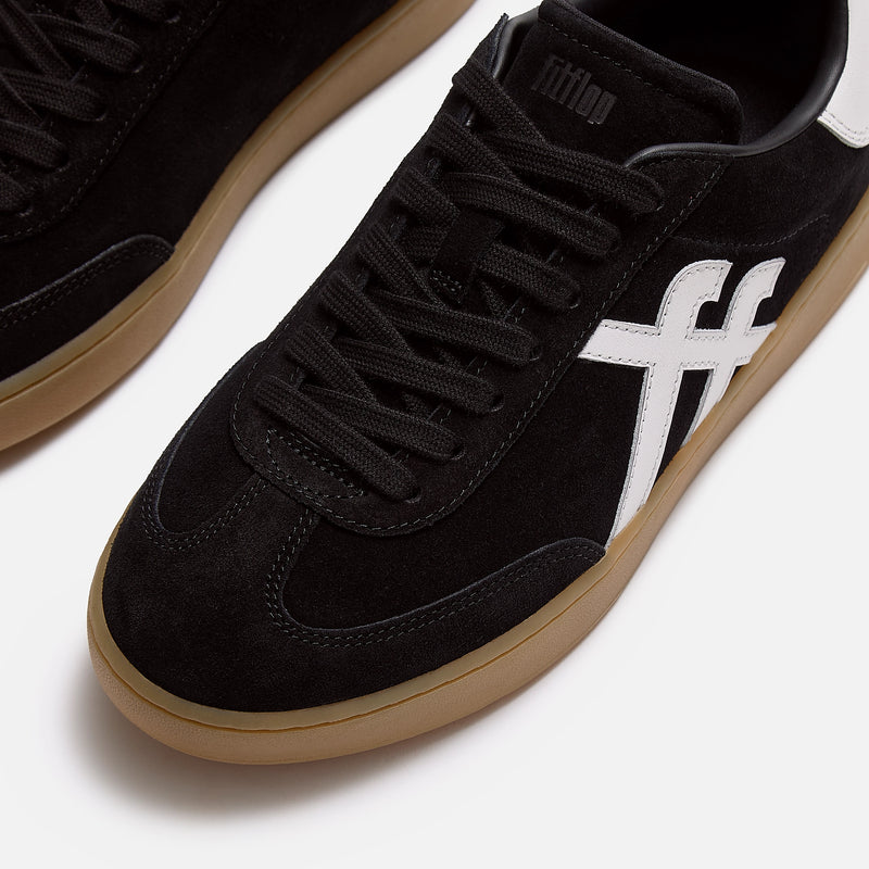 The Dash T Toe Suede Trainer Black