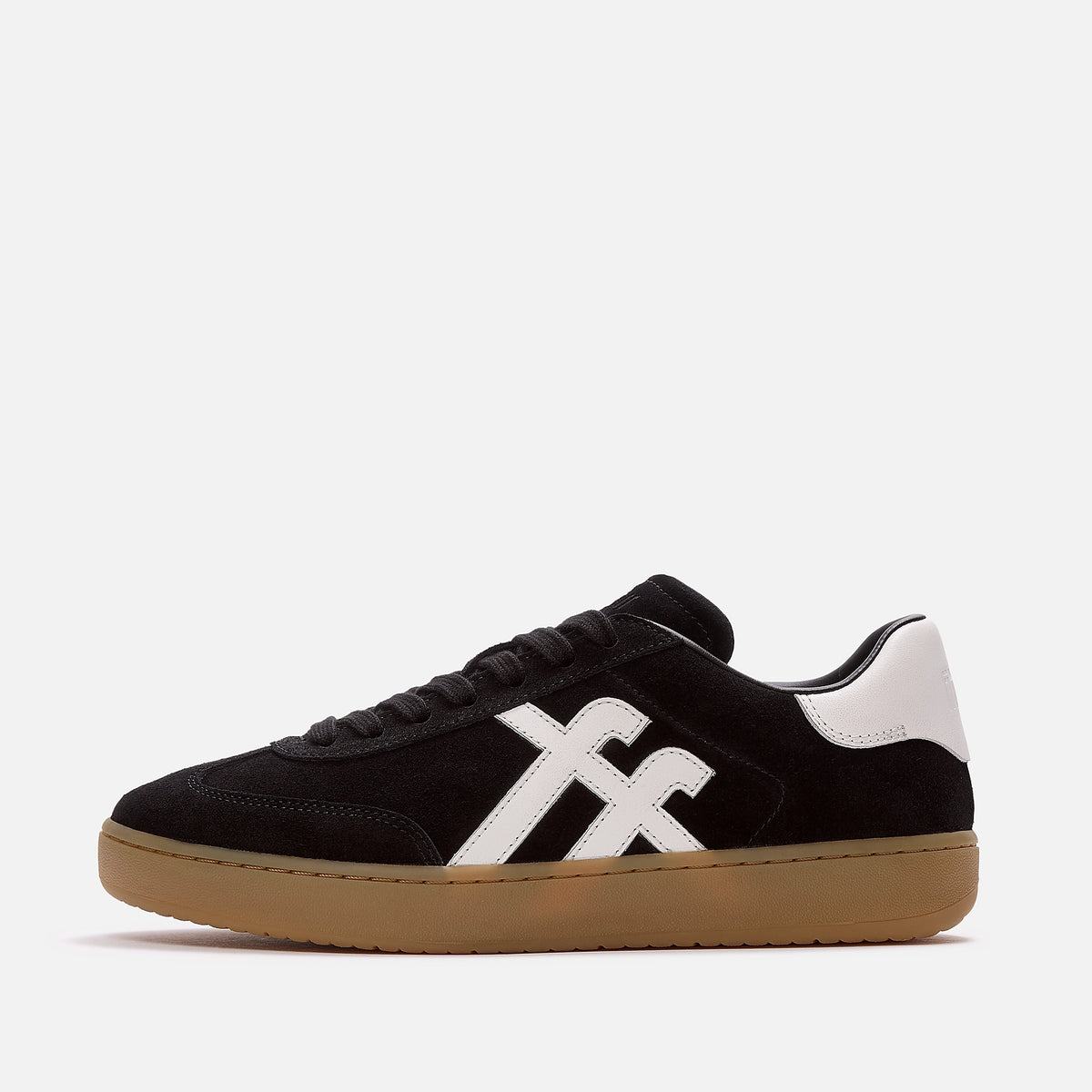 The Dash T Toe Suede Trainer Black
