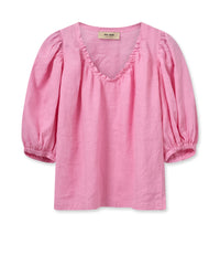 Taissa Linen Blouse Begonia Pink