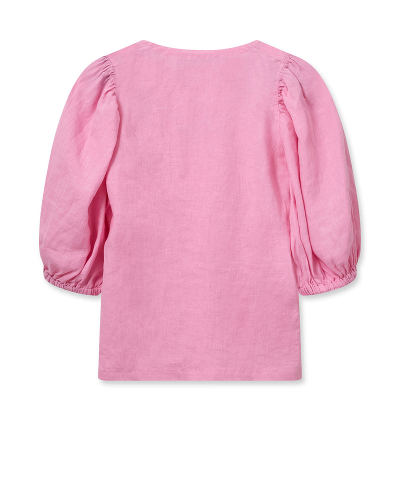 Taissa Linen Blouse Begonia Pink