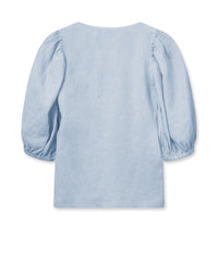 Taissa Linen Blouse Cashmere Blue