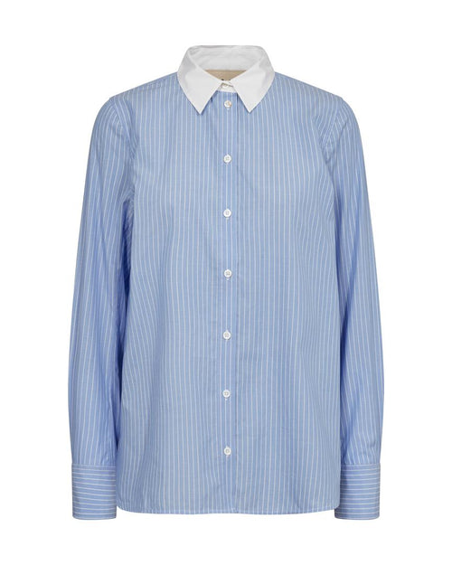 Tayla Stripe Shirt Hydrangea