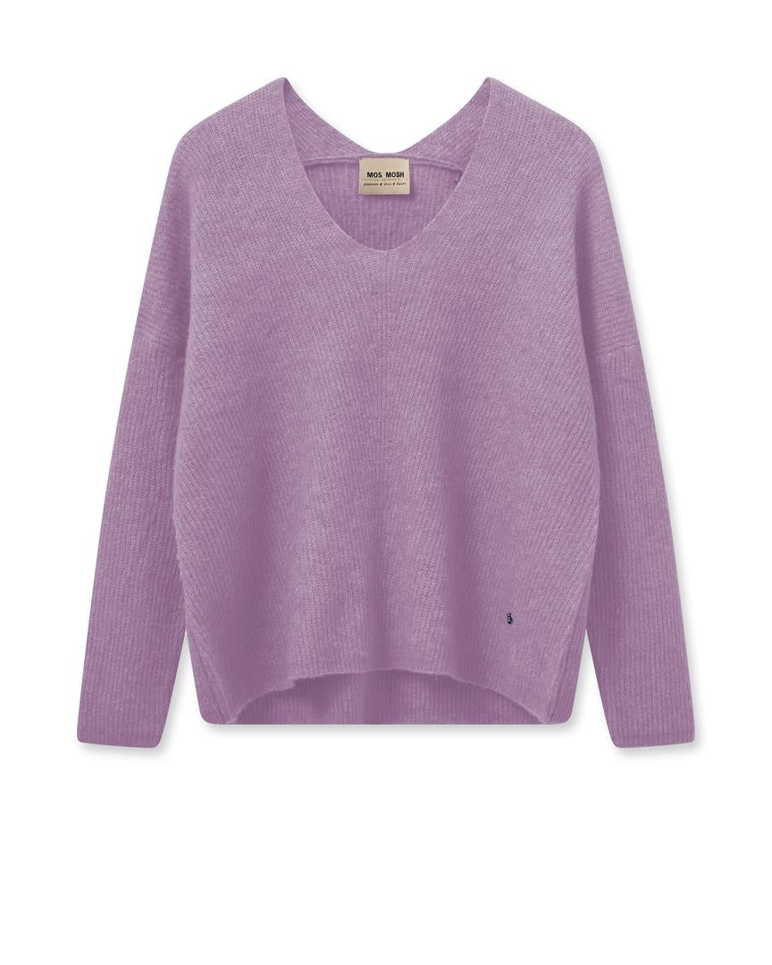 Thora V Neck Knit Lavender