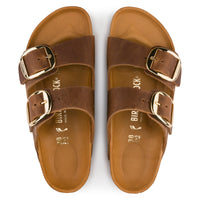 Arizona Big Buckle Congac Leather Sandal