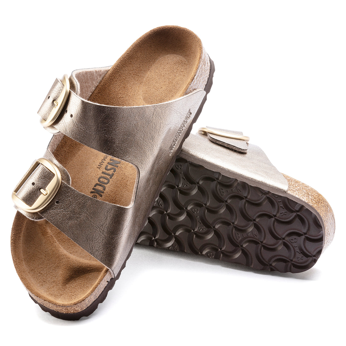 Arizona Big Buckle Graceful Taupe Sandal Birko Flor Sandals