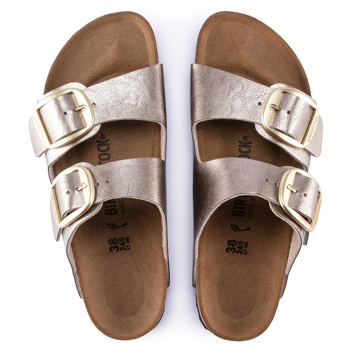 Arizona Big Buckle Graceful Taupe Sandal Birko Flor Sandals