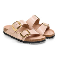 Arizona Big Buckle New Beige Leather Sandal