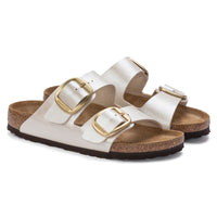 Arizona Big Buckle Sandals Graceful Pearl White Birko Flor Sandals