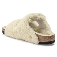 Arizona Big Buckle Shearling Teddy Eggshell