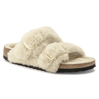 Arizona Big Buckle Shearling Teddy Eggshell