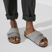 Kyoto Nubuck Leather Sandal Whale Grey MENS COLLECTION