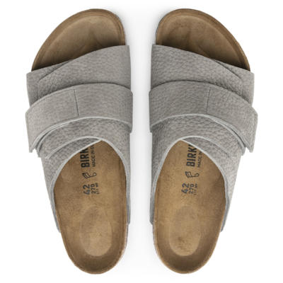 Kyoto Nubuck Leather Sandal Whale Grey MENS COLLECTION
