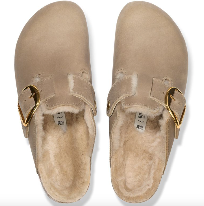 Boston Big Buckle Shearling Tabacco