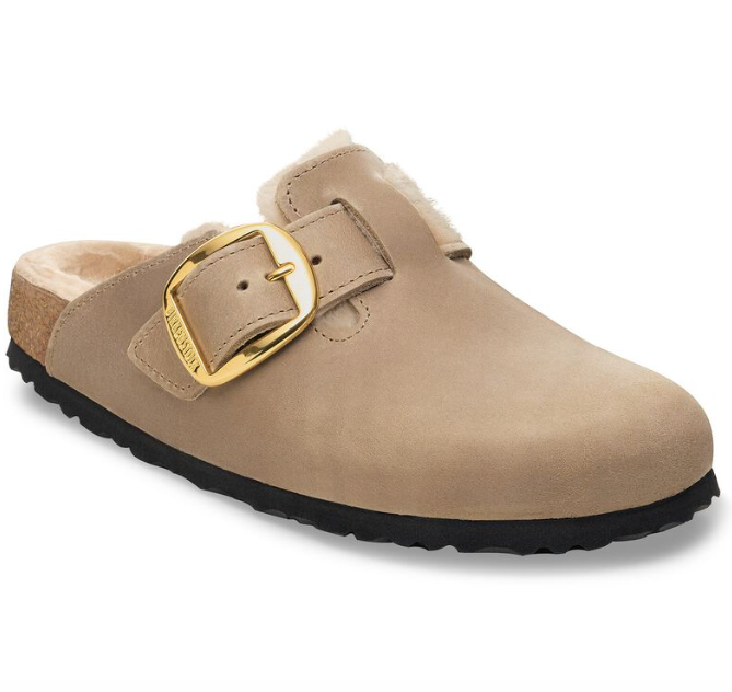 Boston Big Buckle Shearling Tabacco