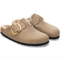 Boston Big Buckle Shearling Tabacco