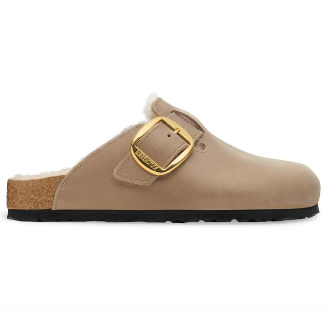 Boston Big Buckle Shearling Tabacco
