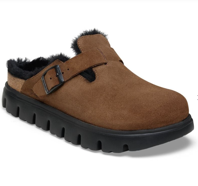 Boston Chunky Shearling Dark Tea
