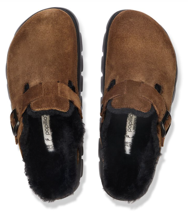 Boston Chunky Shearling Dark Tea