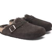 Boston Shearling Suede Leather Mocca