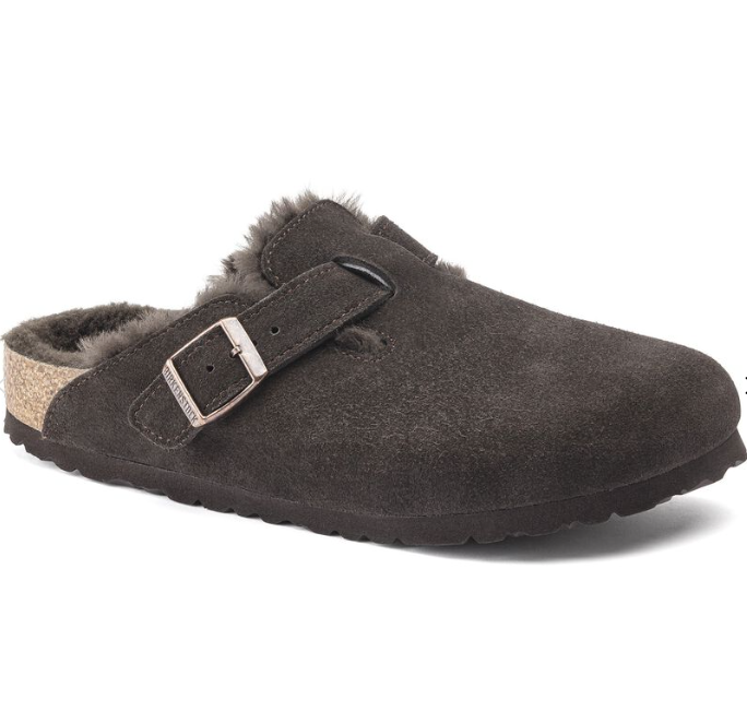 Boston Shearling Suede Leather Mocca