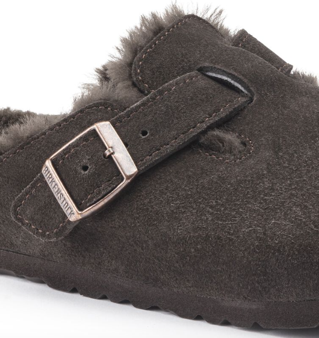Boston Shearling Suede Leather Mocca