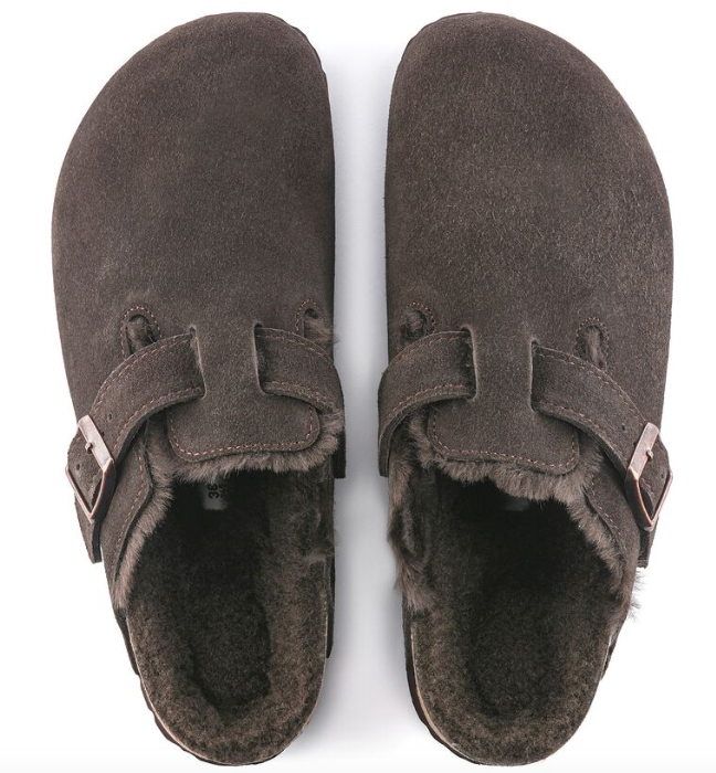 Boston Shearling Suede Leather Mocca