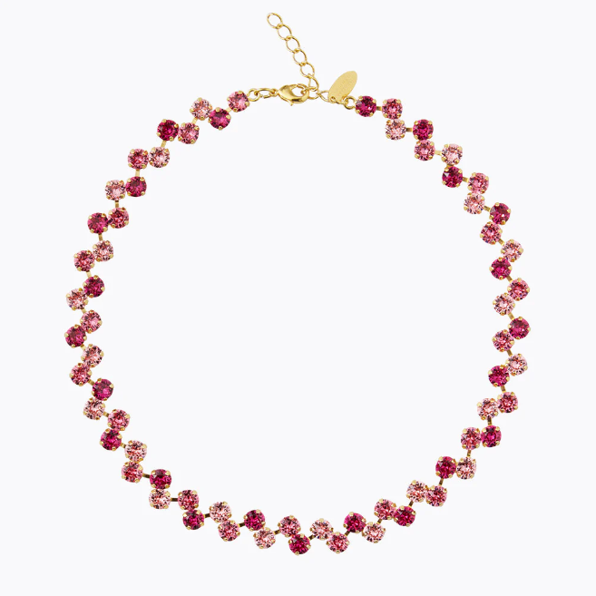 Rose Combo Fiona Necklace Gold