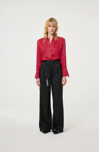 Charlie Trouser Black Silver