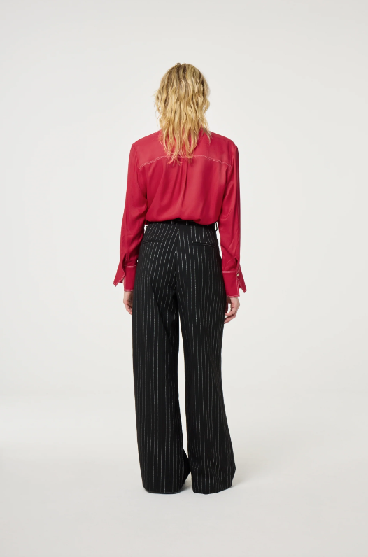 Charlie Trouser Black Silver