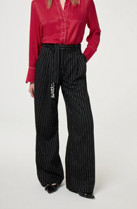 Charlie Trouser Black Silver