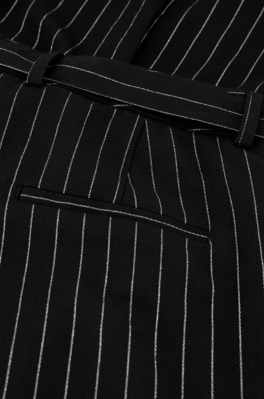 Charlie Trouser Black Silver