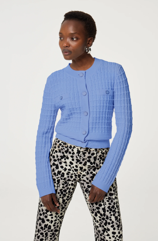 Chin Cardigan French Blue
