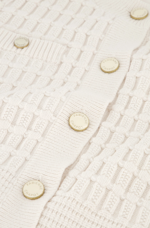 Chin Cardigan Cosy White