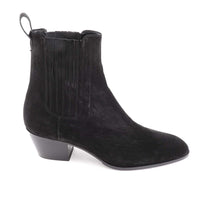 Cody Black Suede Western Chelsea Boot