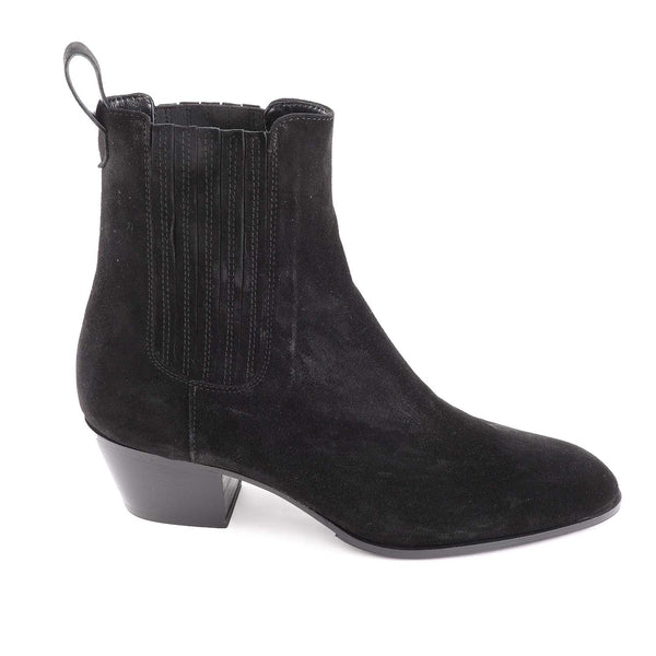 Cody Black Suede Western Chelsea Boot