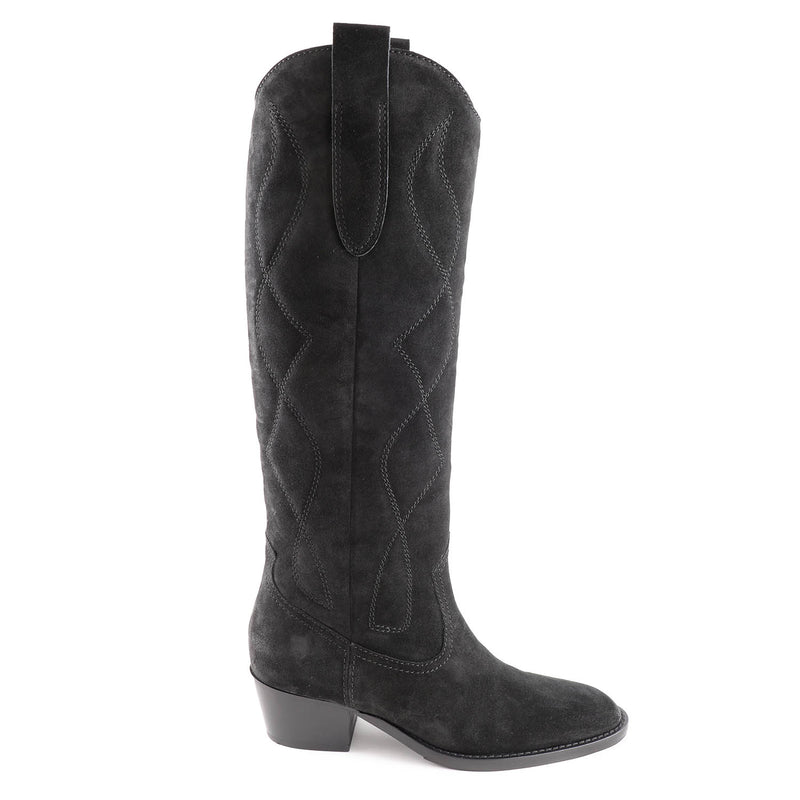 Colorado Tall Black Suede Western Boot