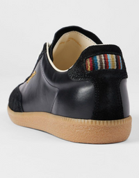 Como Black Leather Trainers